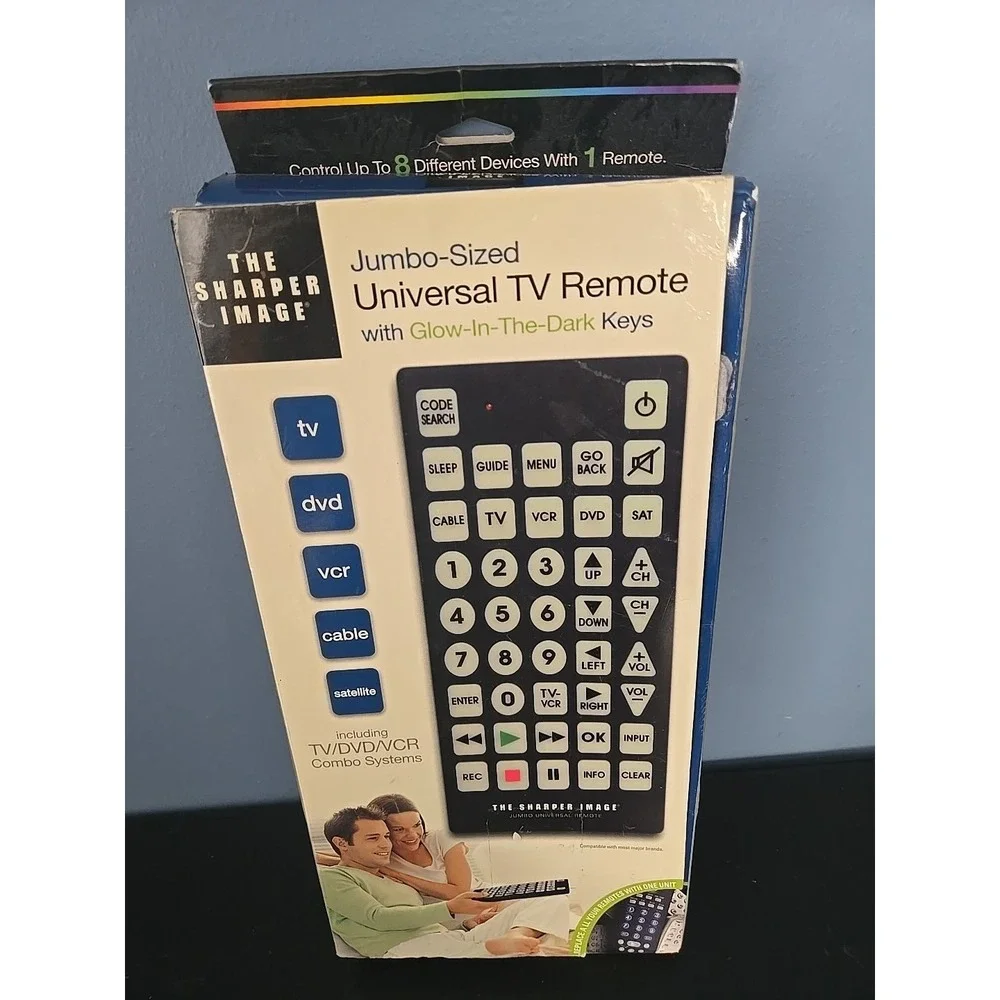 The Sharper Image Jumbo Universal Remote Glow In The Dark Keys‎